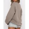 imageANRABESS Womens Sweatshirts Crewneck Fleece Oversized Pullover Sweater Spring Winter Cute Tops Teen Girls Preppy Clothes 2026Khaki Brown