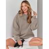imageANRABESS Womens Sweatshirts Crewneck Fleece Oversized Pullover Sweater Spring Winter Cute Tops Teen Girls Preppy Clothes 2026Khaki Brown