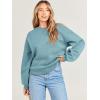 imageANRABESS Womens Sweatshirts Crewneck Fleece Oversized Pullover Sweater Spring Winter Cute Tops Teen Girls Preppy Clothes 2026Lake Green