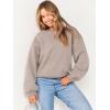 imageANRABESS Womens Sweatshirts Crewneck Fleece Oversized Pullover Sweater Spring Winter Cute Tops Teen Girls Preppy Clothes 2026Light Khaki