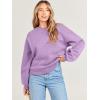imageANRABESS Womens Sweatshirts Crewneck Fleece Oversized Pullover Sweater Spring Winter Cute Tops Teen Girls Preppy Clothes 2026Light Purple
