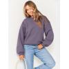 imageANRABESS Womens Sweatshirts Crewneck Fleece Oversized Pullover Sweater Spring Winter Cute Tops Teen Girls Preppy Clothes 2026Purple