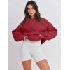 imageANRABESS Womens Sweatshirts Crewneck Fleece Oversized Pullover Sweater Spring Winter Cute Tops Teen Girls Preppy Clothes 2026Red