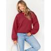 imageANRABESS Womens Sweatshirts Crewneck Fleece Oversized Pullover Sweater Spring Winter Cute Tops Teen Girls Preppy Clothes 2026Red