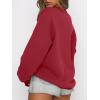 imageANRABESS Womens Sweatshirts Crewneck Fleece Oversized Pullover Sweater Spring Winter Cute Tops Teen Girls Preppy Clothes 2026Red
