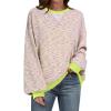 Pink Green Yellow Stripe