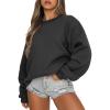 imageANRABESS Womens Sweatshirts Crewneck Fleece Oversized Pullover Sweater Spring Winter Cute Tops Teen Girls Preppy Clothes 2026Black