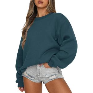 imageANRABESS Womens Sweatshirts Crewneck Fleece Oversized Pullover Sweater Spring Winter Cute Tops Teen Girls Preppy Clothes 2026Deep Blue