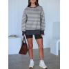 imageANRABESS Women Oversized Sweatshirts Thumbhole Long Sleeve Hoodies Shirts 2025 Fall Side Slit Pullover Top Teen Y2k OutfitsGrey Bluestriped