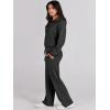 imageANRABESS Womens 2 Piece Outfits Half Zip Sweatshirt amp Wide Leg Pants Airport Travel Lounge Matching Sets Sweatsuits ClothingBlack