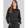imageANRABESS Womens 2 Piece Outfits Half Zip Sweatshirt amp Wide Leg Pants Airport Travel Lounge Matching Sets Sweatsuits ClothingBlack