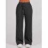 imageANRABESS Womens 2 Piece Outfits Half Zip Sweatshirt amp Wide Leg Pants Airport Travel Lounge Matching Sets Sweatsuits ClothingBlack