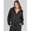 imageANRABESS Womens 2 Piece Outfits Half Zip Sweatshirt amp Wide Leg Pants Airport Travel Lounge Matching Sets Sweatsuits ClothingBlack