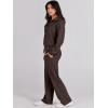 imageANRABESS Womens 2 Piece Outfits Half Zip Sweatshirt amp Wide Leg Pants Airport Travel Lounge Matching Sets Sweatsuits ClothingCoffee