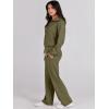 imageANRABESS Womens 2 Piece Outfits Half Zip Sweatshirt amp Wide Leg Pants Airport Travel Lounge Matching Sets Sweatsuits ClothingOlive