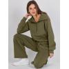 imageANRABESS Womens 2 Piece Outfits Half Zip Sweatshirt amp Wide Leg Pants Airport Travel Lounge Matching Sets Sweatsuits ClothingOlive
