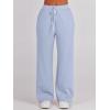 imageANRABESS Womens 2 Piece Outfits Half Zip Sweatshirt amp Wide Leg Pants Airport Travel Lounge Matching Sets Sweatsuits ClothingSky Blue