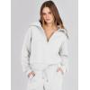 imageANRABESS Womens 2 Piece Outfits Half Zip Sweatshirt amp Wide Leg Pants Airport Travel Lounge Matching Sets Sweatsuits ClothingWhite
