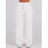 imageANRABESS Womens 2 Piece Outfits Half Zip Sweatshirt amp Wide Leg Pants Airport Travel Lounge Matching Sets Sweatsuits ClothingWhite