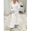 imageANRABESS Womens 2 Piece Outfits Half Zip Sweatshirt amp Wide Leg Pants Airport Travel Lounge Matching Sets Sweatsuits ClothingWhite