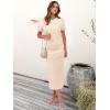imageANRABESS Womens 2 Piece Skirt SetsStriped Knit Sweater Midi DressComfy CuteLounge Casual Travel for Summer or Early FallBeige