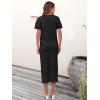 imageANRABESS Womens 2 Piece Skirt SetsStriped Knit Sweater Midi DressComfy CuteLounge Casual Travel for Summer or Early FallBlack