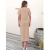 imageANRABESS Womens 2 Piece Skirt SetsStriped Knit Sweater Midi DressComfy CuteLounge Casual Travel for Summer or Early FallBright Tan