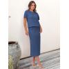 imageANRABESS Womens 2 Piece Skirt SetsStriped Knit Sweater Midi DressComfy CuteLounge Casual Travel for Summer or Early FallDark Blue