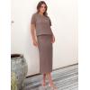 imageANRABESS Womens 2 Piece Skirt SetsStriped Knit Sweater Midi DressComfy CuteLounge Casual Travel for Summer or Early FallNutmeg