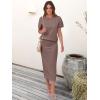 imageANRABESS Womens 2 Piece Skirt SetsStriped Knit Sweater Midi DressComfy CuteLounge Casual Travel for Summer or Early FallNutmeg