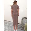imageANRABESS Womens 2 Piece Skirt SetsStriped Knit Sweater Midi DressComfy CuteLounge Casual Travel for Summer or Early FallNutmeg