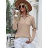 imageANRABESS Womens Long Sleeve Polo Sweaters Knit Button Shirt Lightweight Dressy Casual Basic Pullover Tops 2025 Fall Fashion