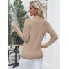 imageANRABESS Womens Long Sleeve Polo Sweaters Knit Button Shirt Lightweight Dressy Casual Basic Pullover Tops 2025 Fall Fashion