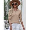 imageANRABESS Womens Long Sleeve Polo Sweaters Knit Button Shirt Lightweight Dressy Casual Basic Pullover Tops 2025 Fall Fashion