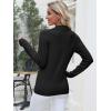 imageANRABESS Womens Long Sleeve Polo Sweaters Knit Button Shirt Lightweight Dressy Casual Basic Pullover Tops 2025 Fall Fashion Black Medium