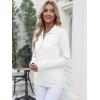 imageANRABESS Womens Long Sleeve Polo Sweaters Knit Button Shirt Lightweight Dressy Casual Basic Pullover Tops 2025 Fall Fashion White Small