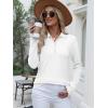 imageANRABESS Womens Long Sleeve Polo Sweaters Knit Button Shirt Lightweight Dressy Casual Basic Pullover Tops 2025 Fall Fashion White XLarge