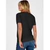 imageANRABESS Womens Short Sleeve Sweater Scoop Neck 2026 Casual Lightweight Pullover Tops Spring Summer ClothesBlack
