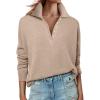 imageANRABESS Womens Long Sleeve Polo Sweaters Knit Button Shirt Lightweight Dressy Casual Basic Pullover Tops 2025 Fall Fashion
