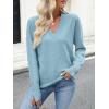 imageANRABESS Lightweight Sweaters for Women Long Sleeve V Neck Shirts Business Casual Work Blouses 2025 Fall Knit Pullover TopsLight Blue