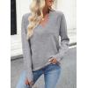 imageANRABESS Lightweight Sweaters for Women Long Sleeve V Neck Shirts Business Casual Work Blouses 2025 Fall Knit Pullover TopsLight Gray