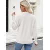 imageANRABESS Lightweight Sweaters for Women Long Sleeve V Neck Shirts Business Casual Work Blouses 2025 Fall Knit Pullover TopsWhite