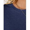 imageANRABESS Short Sleeve Sweater for Women Lightweight Crewneck Wool Blend Sweaters Tops Spring Summer Business Casual OutfitsNavy Blue