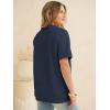 imageANRABESS Womens Short Sleeve Tops Oversized Lightweight Sweatshirt Polo Shirts 2026 Summer Casual Button Pullover Top OutfitsBlue