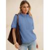 imageANRABESS Womens Short Sleeve Tops Oversized Lightweight Sweatshirt Polo Shirts 2026 Summer Casual Button Pullover Top OutfitsLight Blue