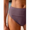 imageANRABESS Bikini Sets for Women Summer High Waisted 2 Piece Bathing Suit Ribbed Tie Knot Swimsuit 2026 Beach Vacation SwimwearDusty Purple