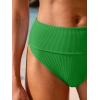 imageANRABESS Bikini Sets for Women Summer High Waisted 2 Piece Bathing Suit Ribbed Tie Knot Swimsuit 2026 Beach Vacation SwimwearGreen
