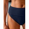 imageANRABESS Bikini Sets for Women Summer High Waisted 2 Piece Bathing Suit Ribbed Tie Knot Swimsuit 2026 Beach Vacation SwimwearNavy Blue