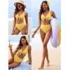 imageANRABESS Bikini Sets for Women Summer High Waisted 2 Piece Bathing Suit Ribbed Tie Knot Swimsuit 2026 Beach Vacation SwimwearYellow