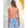 imageANRABESS Tank Tops for Women V Neck Ribbed Knit Slim Fitted Sleeveless Basic Tee Tanks Casual Summer Clothes 2026Coral